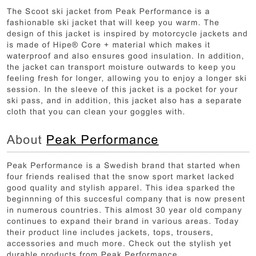 Peak performance woman’s XS winter ski snowboarding jacket - Picture 6 of 6